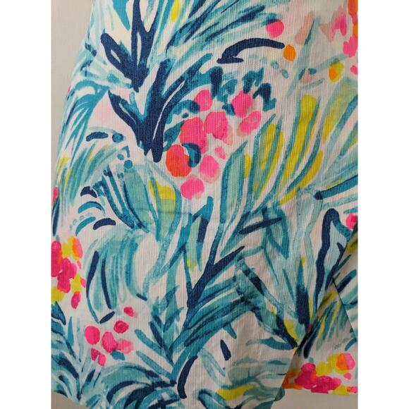 Lilly Pulitzer Sz 4 MARII SERENE BLUE TIPPY TOP Print Skort - Picture 8 of 11